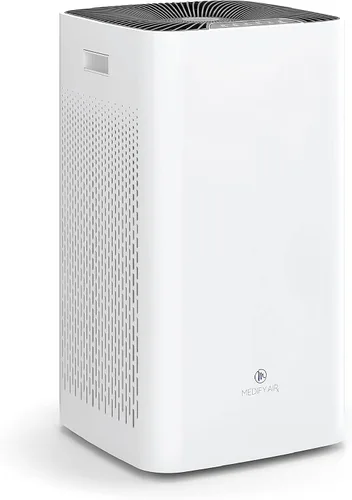 Vista 8 de Medify MA-14 Purificador de aire con filtro True HEPA H13 470 pies² por hora para humo, olores, polen, mascotas Eliminación hasta 0.1 micrones