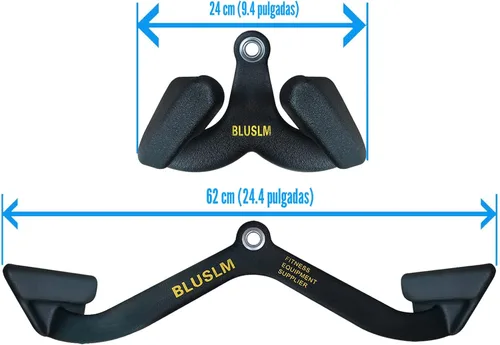 Vista 2 de BLUSLM LAT - Barra desplegable para máquina de cable, accesorios LAT para barra en T, accesorio de cable de barra en V para gimnasio, mango de BL26