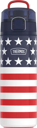 Vista 13 de THERMOS ICON SERIES, botella de agua de acero inoxidable con boquilla, 24 onzas, color verde alpino, botella de agua aislada al vacío con tapa