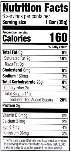 Vista 5 de Marca Amazon – Happy Belly Sweet & Salty, barras de granola de almendra, 1.2 onzas, 6