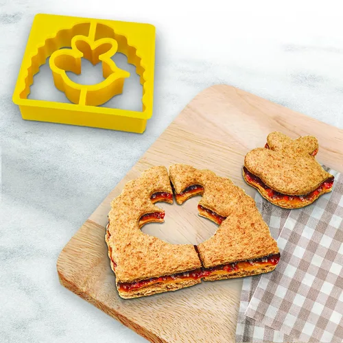 Vista 2 de Tovolo Bee & Hive - Moldeador de sándwiches, apto para niños, apto para lavavajillas