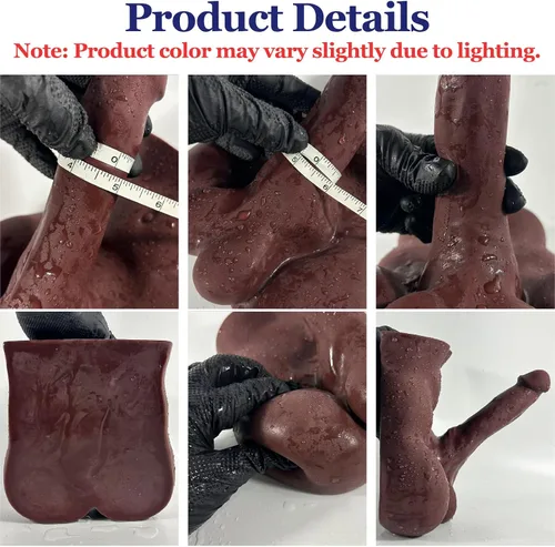 Vista 3 de Consolador Torso Muñeca Sexual para Masturbación Femenina, TPE Sexdoll Consolador Enorme Flexible para la Parte Inferior, Juguete Masturbador