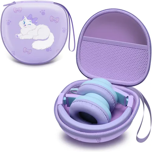 Vista 28 de Funda para auriculares plegables para niños, color negro (solo funda)