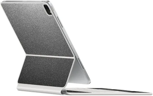 Vista 34 de SopiGuard Skin for 2021 Magic Keyboard Case 12.9 Precision - Adhesivo de vinilo de borde a borde superior, teclado y panel trasero (negro cepillado)