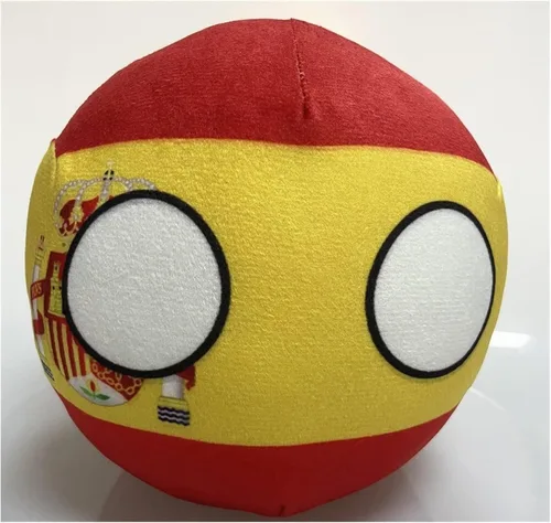 Vista 15 de Polandball Countryballs Muñeco de peluche Ucrania España Hungría Portugal Rumanía Grecia Austria México Polonia Ball (15,3.8 pulgadas)