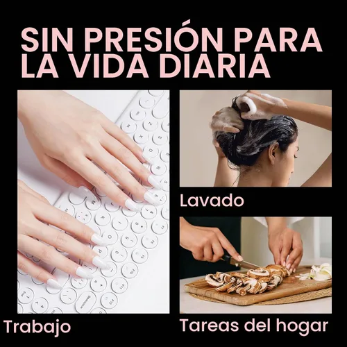 Vista 8 de AILLSA - Puntas de uñas de almendra medianas, 216 puntas de gel transparentes para bricolaje Full Cover, No Extra Filing Needed, Nails Extension