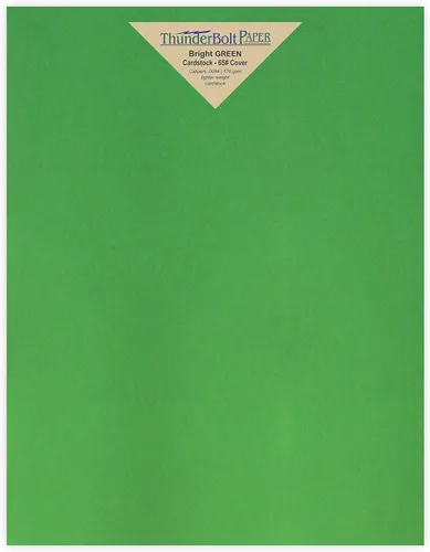 Vista 19 de 125 verde brillante 65lb Cubierta Papel de tarjeta – 3" x 5" (3X5 pulgadas) Foto Card Tamaño del marco – 65 libras/libra peso ligero cartulina