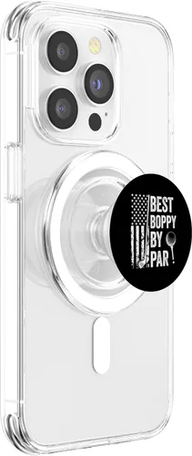 Vista 3 de Best Boppy By Par USA Flag Golf Father's Day Golfing Dad PopSockets MagSafe PopGrip for iPhone