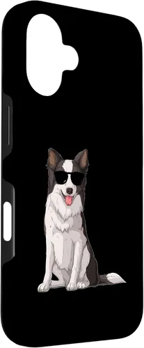 Vista 3 de Border Collie With Sunglasses Funny Border Collie Owner Dog Case for iPhone 16