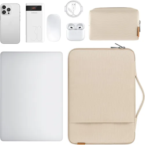 Vista 9 de DOMISO Bolsa para laptop de 13 pulgadas, funda impermeable para laptop, funda de PC, portátil para MacBook Air 13 M4, M3, M2 (2025), MacBook Pro M2