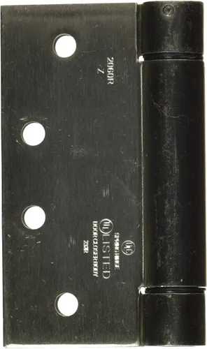 Vista 2 de NATIONAL MFG/SPECTRUM BRANDS HHI Satin Nickel National Hardware N350-801 Bisagra de resorte de esquinas cuadradas de 4 x 4, 4 pulgadas
