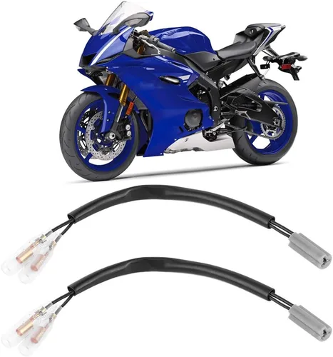 Vista 2 de Adaptador de cableado de giro, 7.5 in/7.5 pulgadas Adaptador de cableado de motocicleta Reemplazo de enchufe de 2 pines Conector de enchufe de cable