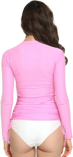 Vista 2 de camiseta manga larga protección solar contra rayos UV para mujer