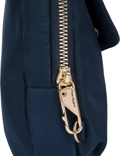 Vista 13 de Travelon Bolsa cruzada para teléfono antirrobo para mujer, Zafiro, talla única , Travelon Bolso bandolera antirrobo para teléfono