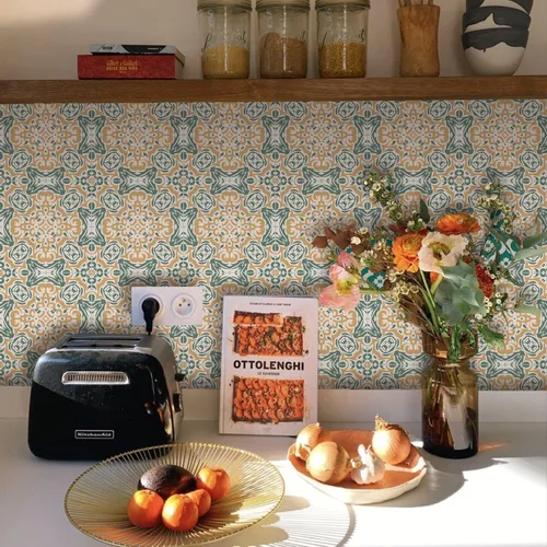 Vista 31 de Alwayspon Adhesivos de transferencia de azulejos de vinilo esmerilado para despegar y pegar, calcomanías autoadhesivas para azulejos de pared