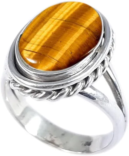 Vista 8 de Anillo fino de plata esterlina 925 para mujer, hecho a mano, joyería de piedras preciosas, anillo de moda (1379)