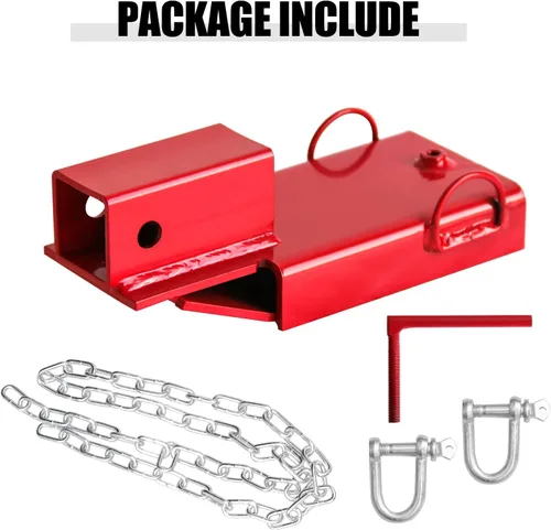 Vista 7 de Accesorio de enganche de remolque para montacargas, 1 adaptador de remolque de horquilla de paleta, apto para receptor de enganche de carretilla