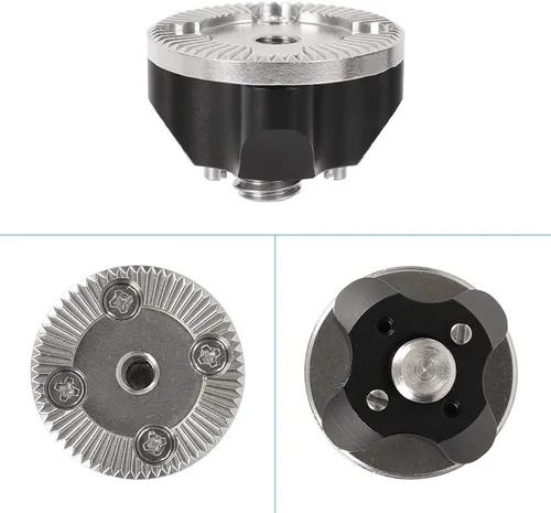 Vista 3 de CAMVATE Soporte de roseta M6 con tornillo de montaje de 3/8"-16 compatible con pasadores de localización ARRI - 2657