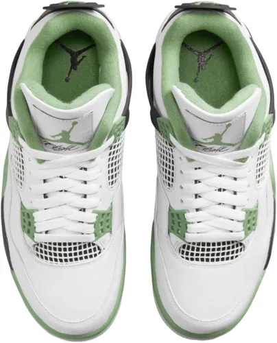 Vista 4 de Jordan Air 4 Retro Women's WhiteOil Green-Dark Ash AQ9129-103