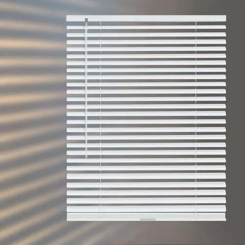 Vista 7 de Minipersianas de aluminio para ventanas sin cordones, persianas horizontales para ventanas para ajuste de luz, persianas venecianas de metal