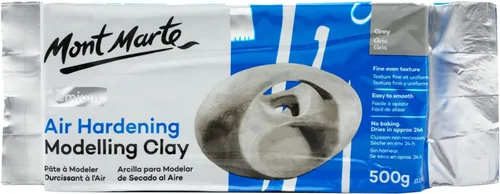 Vista 11 de Mont Marte Arcilla de modelado endurecedor por aire, 1.1 libras (17.64 oz) en granito, arcilla de color piedra para esculpir, efecto de brillo
