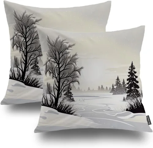 Vista 18 de Shrahala Juego de 2 fundas de almohada decorativas de granja rústica, paquete de 2, fundas de almohada de estilo rústico con textura de cesta tejida