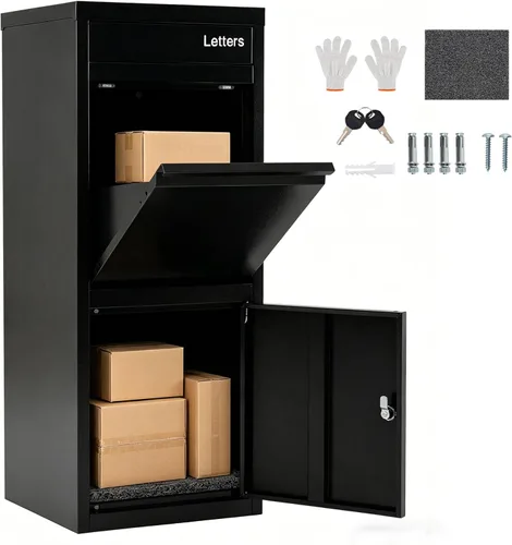 Vista 10 de IRONMAX Cajas de entrega de paquetes de acero resistente para exteriores