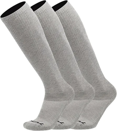 Vista 9 de Calcetines de trabajo por encima de la pantorrilla para hombres y mujeres 9-11, 10-13, 13-15, absorben la humedad, calcetines altos acolchados hasta