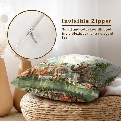 Vista 283 de Giwawa Juego de 2 fundas de almohada decorativas con diseño floral de girasol de 16 x 16 pulgadas, fundas de cojín decorativas para el hogar, sofá