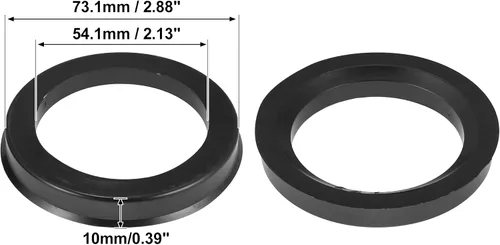 Vista 5 de X AUTOHAUX 4 anillos centrados en el centro de plástico de 2.9 in a 2.1 in