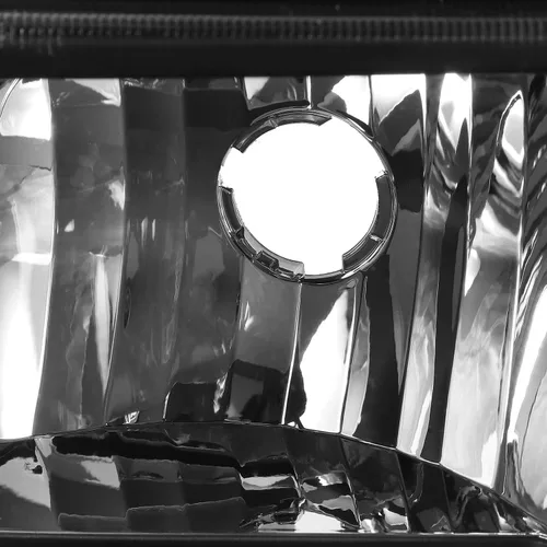 Vista 5 de AKKON - Para 2003-2006 Chevy Silverado Avalanche, faros delanteros negros con bisel, lámparas de defensa para conductor+pasajero, par de luces