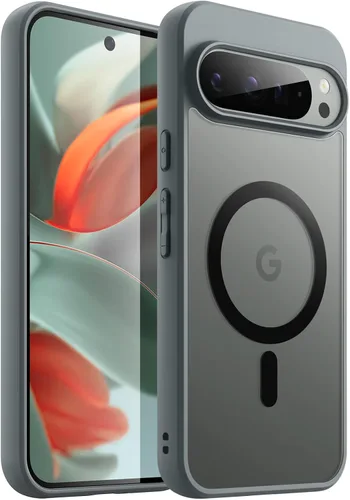Vista 18 de JETech Funda magnética para Google Pixel 8 de 6.2 pulgadas 2023, compatible con MagSafe, translúcida mate trasera a prueba de golpes (Hazel)