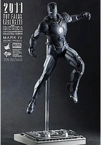 Vista 7 de Hot Toys Sideshow SDCC Marvel Iron Man Mark IV - Figura de proyecto secreto