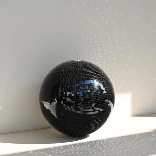 Vista 44 de Yescom Juego de 8 bolas de discoteca de 7/12/16/20/24 pulgadas, bolas de espejo surtidas, decoración de vidrio para colgar para fiestas de los años