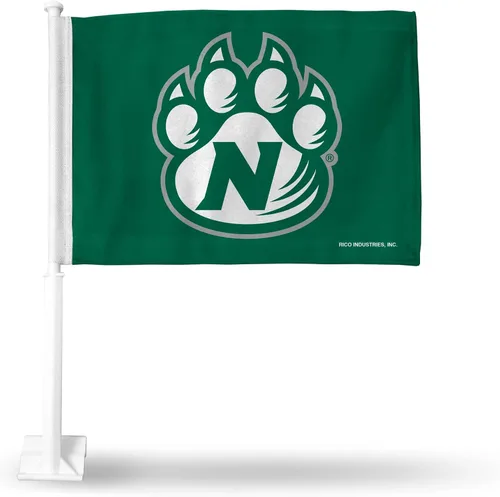 Vista 53 de Rico Industries Bandera de coche de doble cara de la NCAA, gran accesorio para automóvil