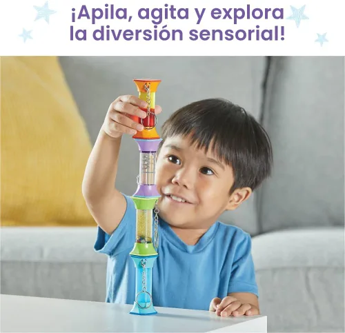 Vista 5 de hand2mind Tubos sensoriales relajantes de remolinos, mini llaveros, artículos para aliviar la ansiedad, juguetes calmantes para niños, suministros