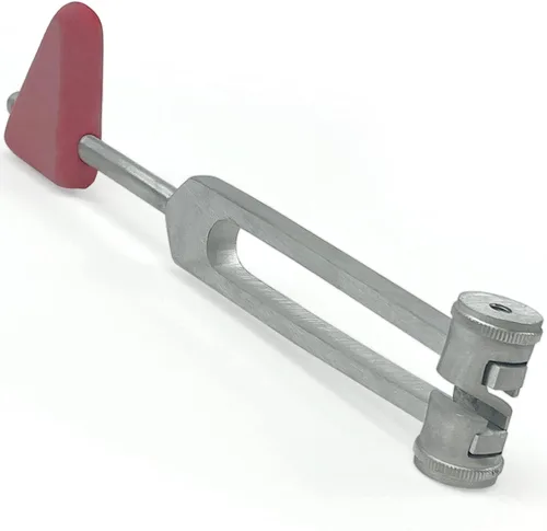 Vista 8 de Aleación de aluminio combinada del diapasón del martillo del reflejo del grado médico, uno 2 en 1, diapasón de 128 Hz con el martillo de Taylor