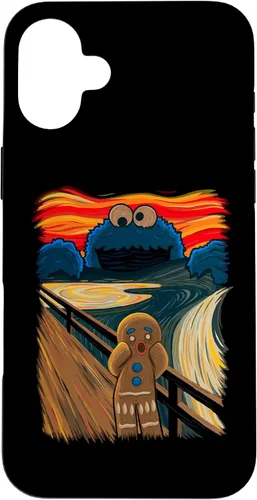 Vista 23 de Cookie Muncher The Scream Munch Monster Joke Funda para iPhone 17