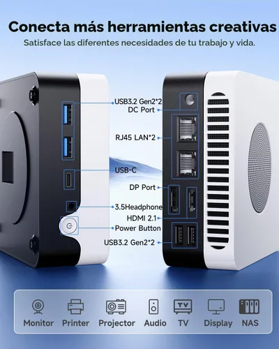Vista 7 de CHUWI LarkBox X Mini PC, Intel i3-1220P (Beats 7330U), 8GB RAM 256GB SSD