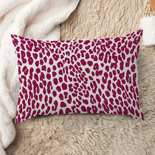 Vista 41 de ArogGeld Funda de cojín lumbar con estampado de leopardo y guepardo negro, funda de almohada para sofá, con manchas de animales marrones y negros