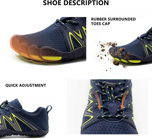 Vista 3 de Zapatos acuáticos para hombres y mujeres, para exteriores, playa, secado rápido, atléticos, acuáticos, zapatos deportivos para senderismo, escalada