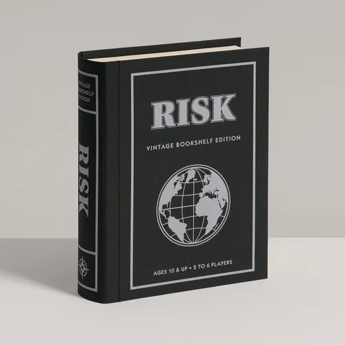 Vista 8 de WS Game Company Risk Vintage Bookshelf Edition Juego de mesa de estrategia