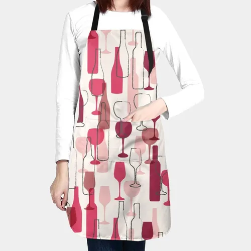 Vista 2 de Delantal ajustable impermeable para hombres y mujeres, chef, cocina, barbacoa, parrilla