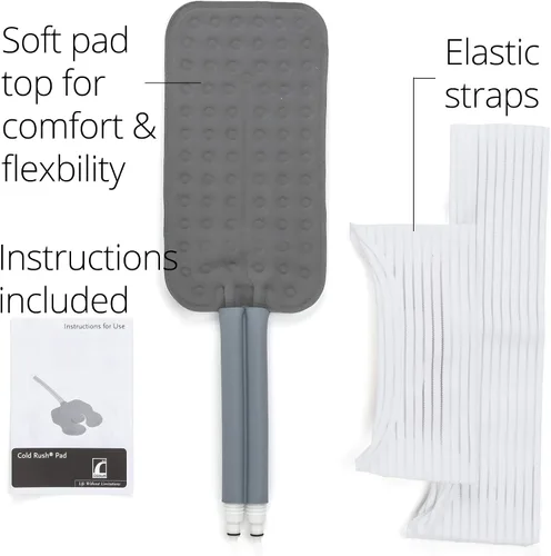 Vista 3 de Ossur Almohadilla rectangular para terapia de frío Cold Rush Almohadilla ergonómica para dolor e hinchazón postoperatorias Funciona con máquinas