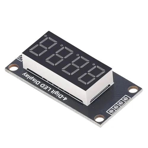 Vista 2 de Módulo de pantalla de tubo digital, chip de controlador TM1637 de 0.36 pulgadas, panel de pantalla LED de 7 segmentos, fácil instalación