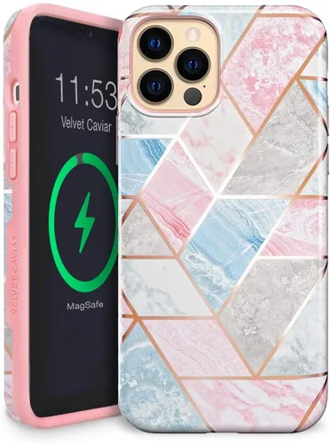Vista 19 de VELVET CAVIAR Funda para iPhone 13 Pro Max con estampado de leopardo y guepardo negro, compatible con MagSafe, probada en caídas de 10 pies