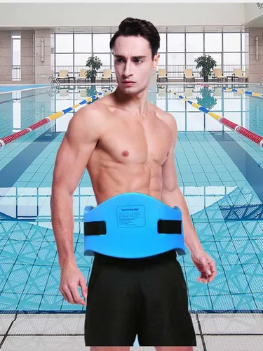 Vista 4 de Cinturón de ejercicio de flotación de EVA para natación, cinturón ajustable para entrenamiento de natación, herramientas de entrenamiento