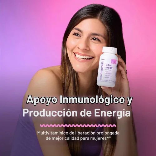 Vista 3 de GNC Ultra Mega Multivitamínico para mujer, 90 unidades, 45 porciones