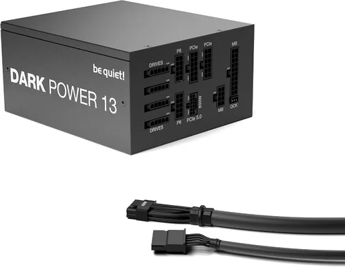 Vista 7 de be quiet! Dark Power 13 750W, ATX 3.0, PCIe 5.0, 80+ Titanium fuente