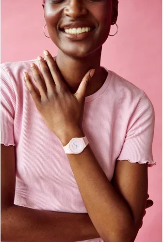 Vista 5 de Watch Swatch Skin Classic Biosourced SS09P100 CARICIA PINK